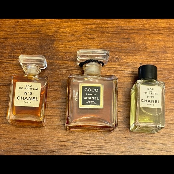 3 Vintage Chanel Perfume Miniatures